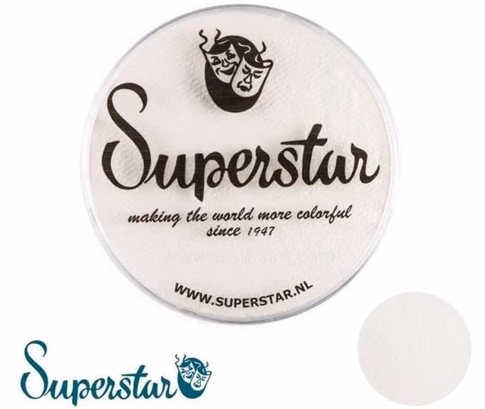 white face paint from the brand "superstar"