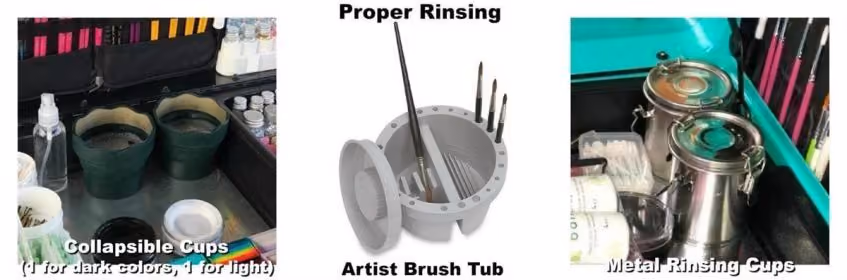 three examples of proper rinsings