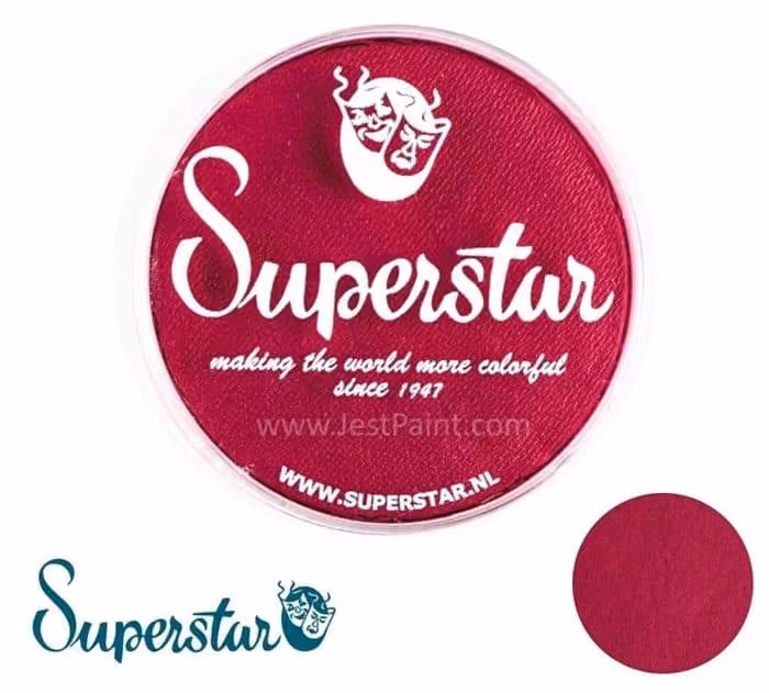 an image of red face paint from the "superstar" brand