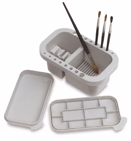 an image of a white face painting container