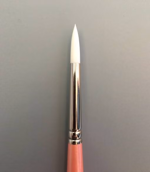 Aliyah Round White Taklon Series 1700 - brushes for face painting
