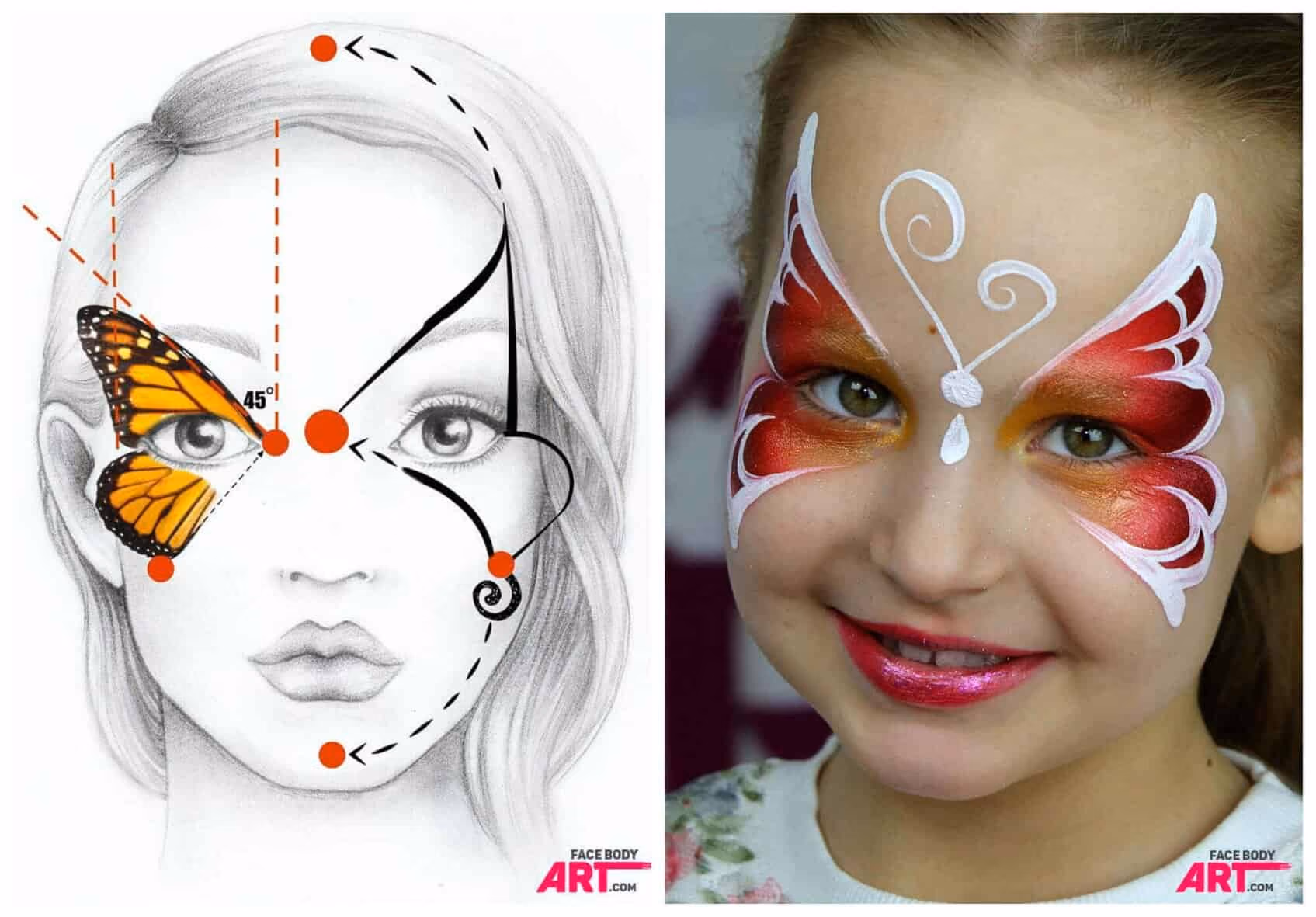 Butterfly - face painting design