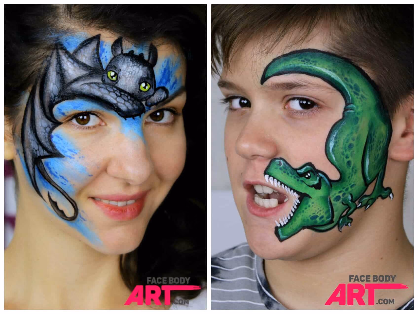 Dragon - face painting design