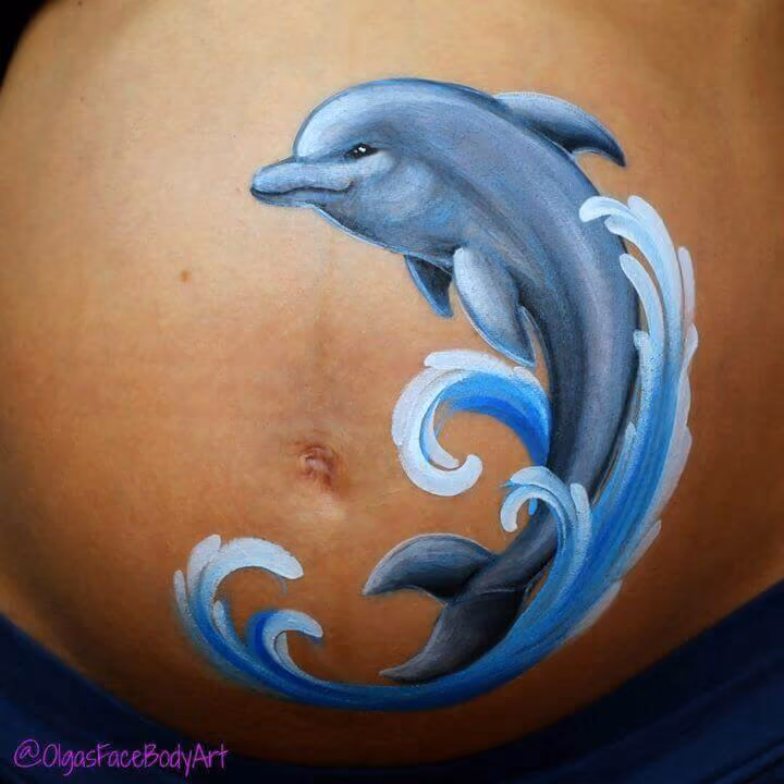 Framing the belly button