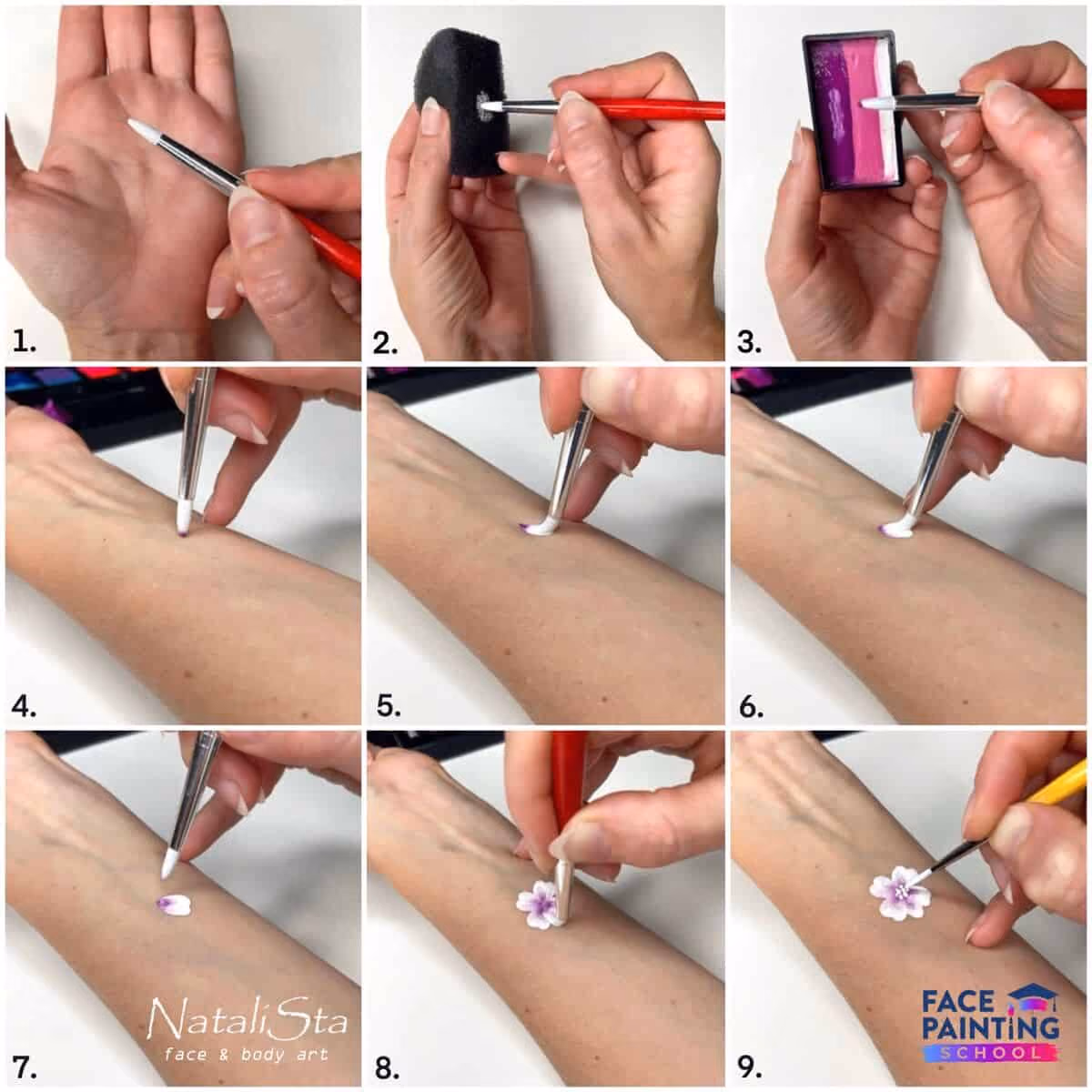 cute-minnie-mouse-face-paint-4-double-dip-technique