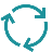 Blue circular arrows forming a refresh or sync icon.