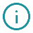 Blue information icon with a lowercase letter i inside a circle.