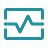 Icon of a heart rate monitor displaying a pulse line.