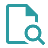 Icon of a document with a magnifying glass symbolizing document search.