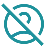 Icon of a person with a diagonal line through it indicating account disabled or user off.