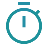 Blue stopwatch icon with a small timer button on top.