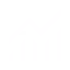 Icon of a bar chart with an upward trending arrow representing growth or monitoring.