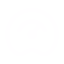 White speedometer icon on transparent background.