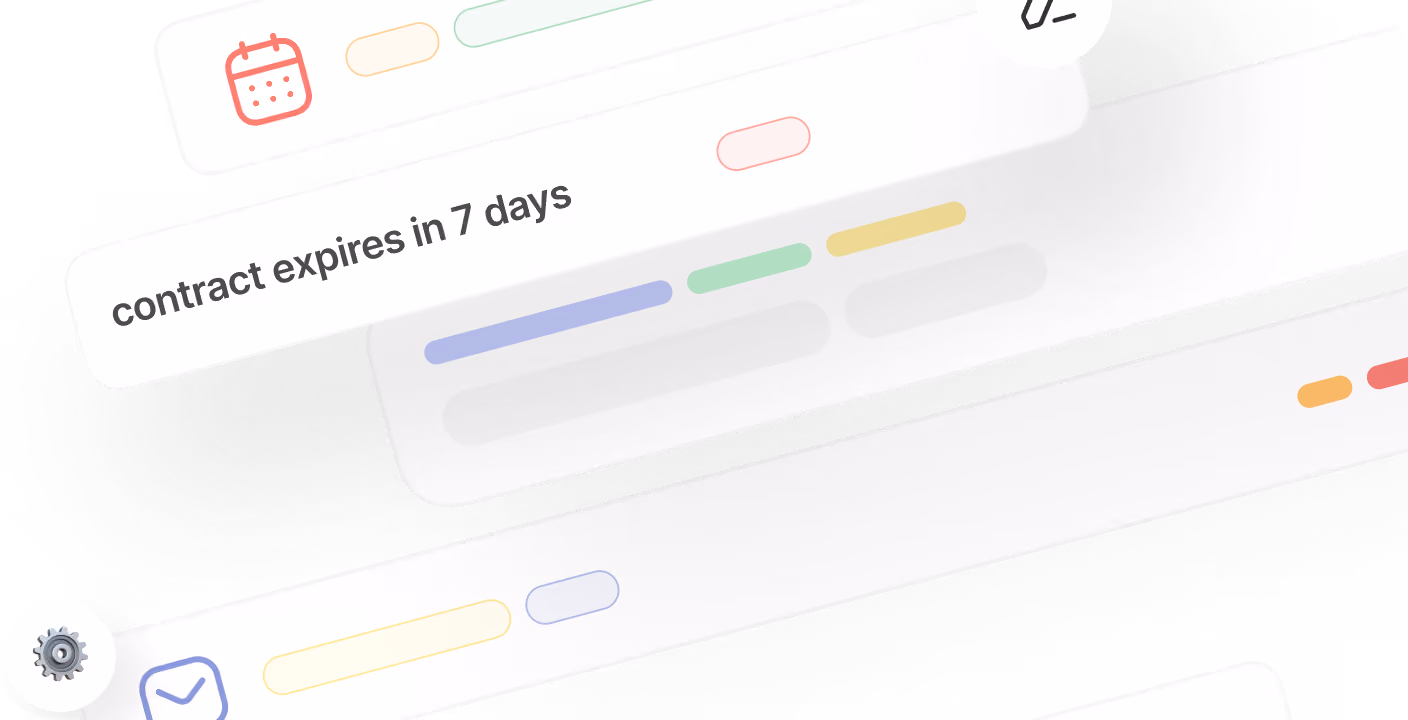 Interface message showing contract expiration alert indicating the contract expires in 7 days.