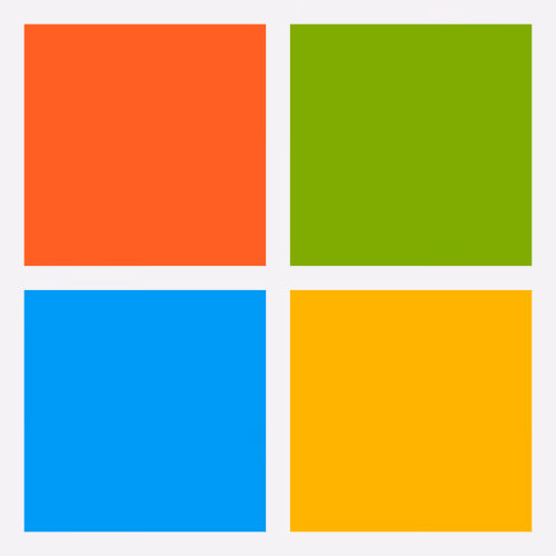 Four colored squares arranged in a 2x2 grid: top left red, top right green, bottom left blue, bottom right yellow.