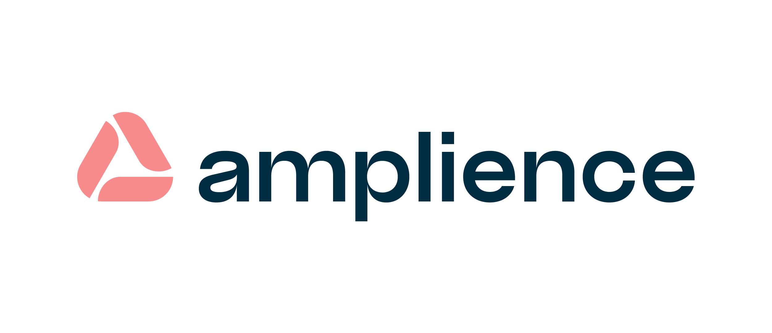 Amplience company logo with a stylized pink triangular icon.