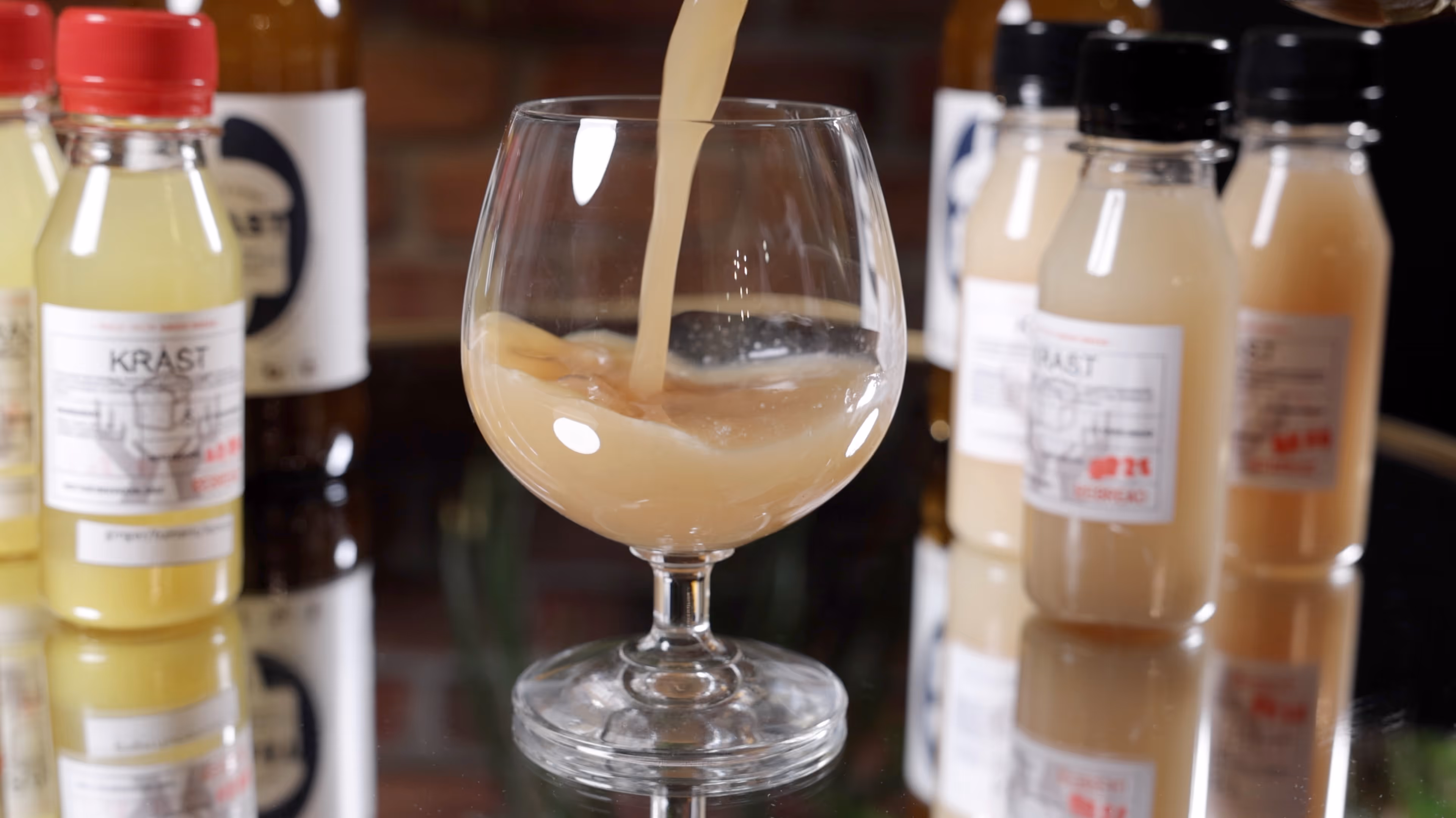 Krast poured in a glass