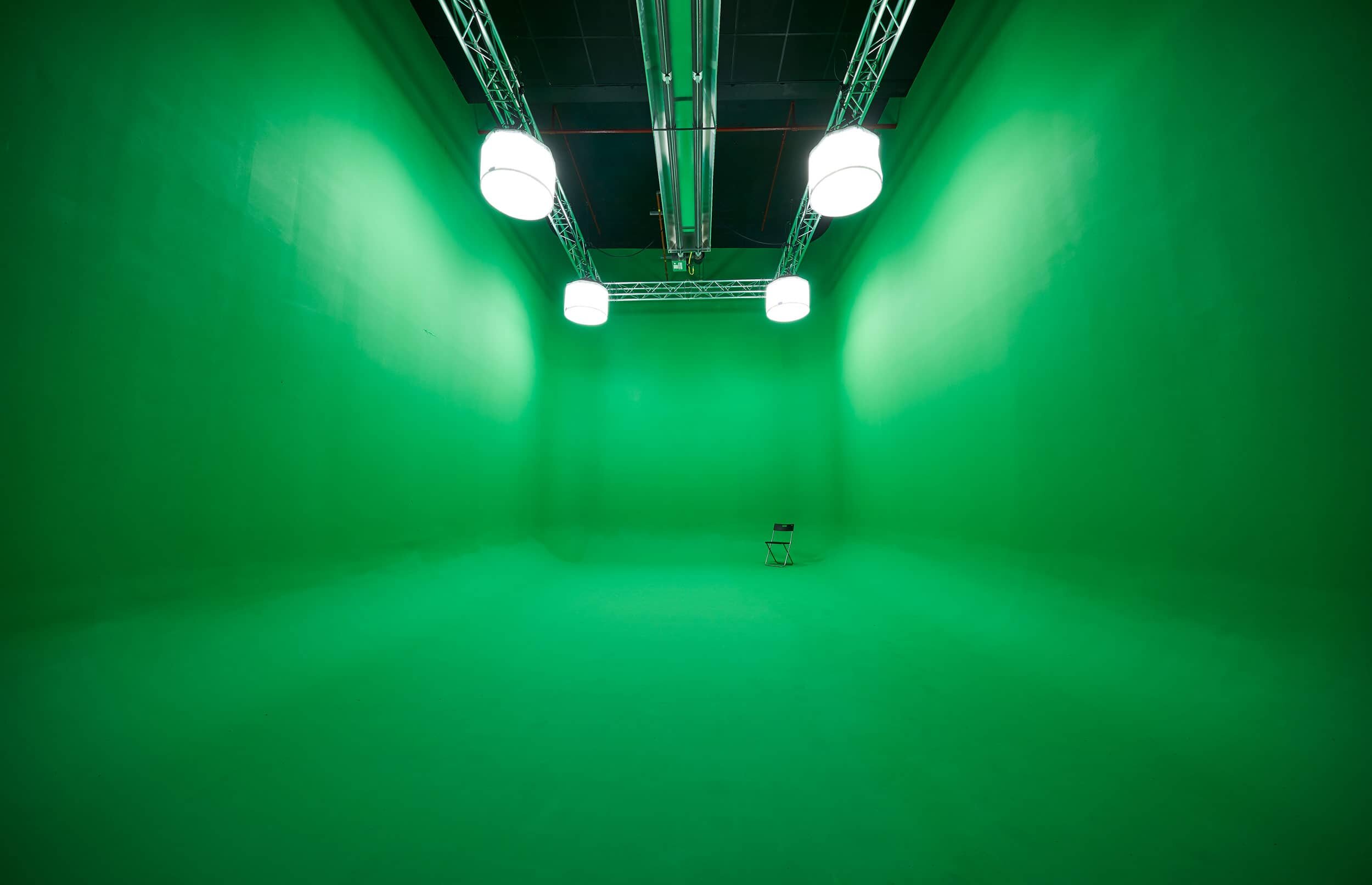 Professional cyclorama studio space with pre-lit infinity cove