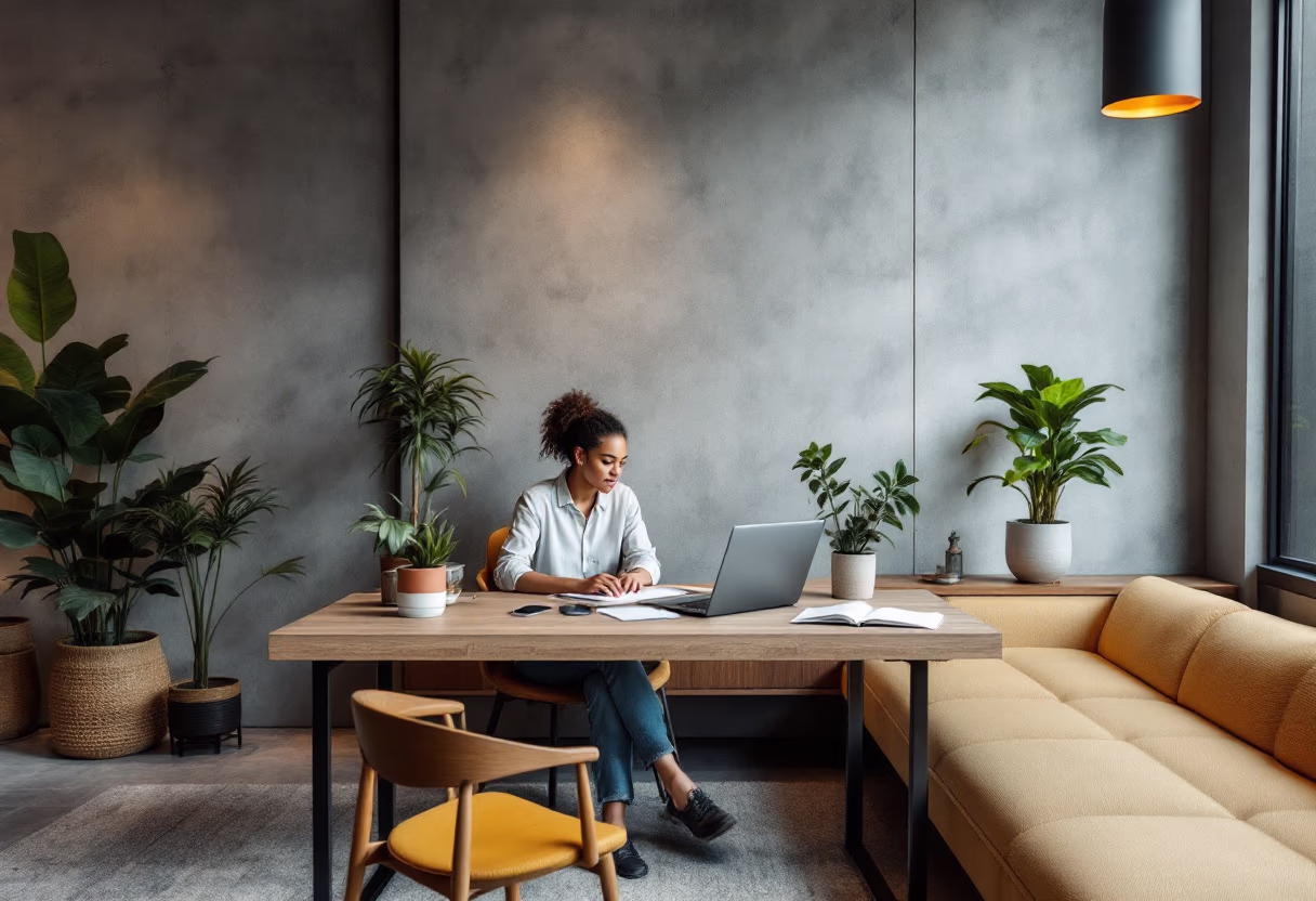 image of a traveler with a laptop
