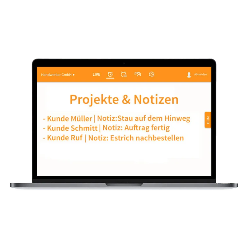Praktische Diktierfunktion für die Bautagebuch App bei der Zeiterfassung
