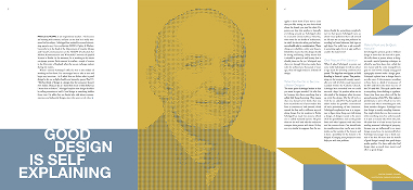 Thumbnail of a project in the graphic design portfolio: the visual design of an article.