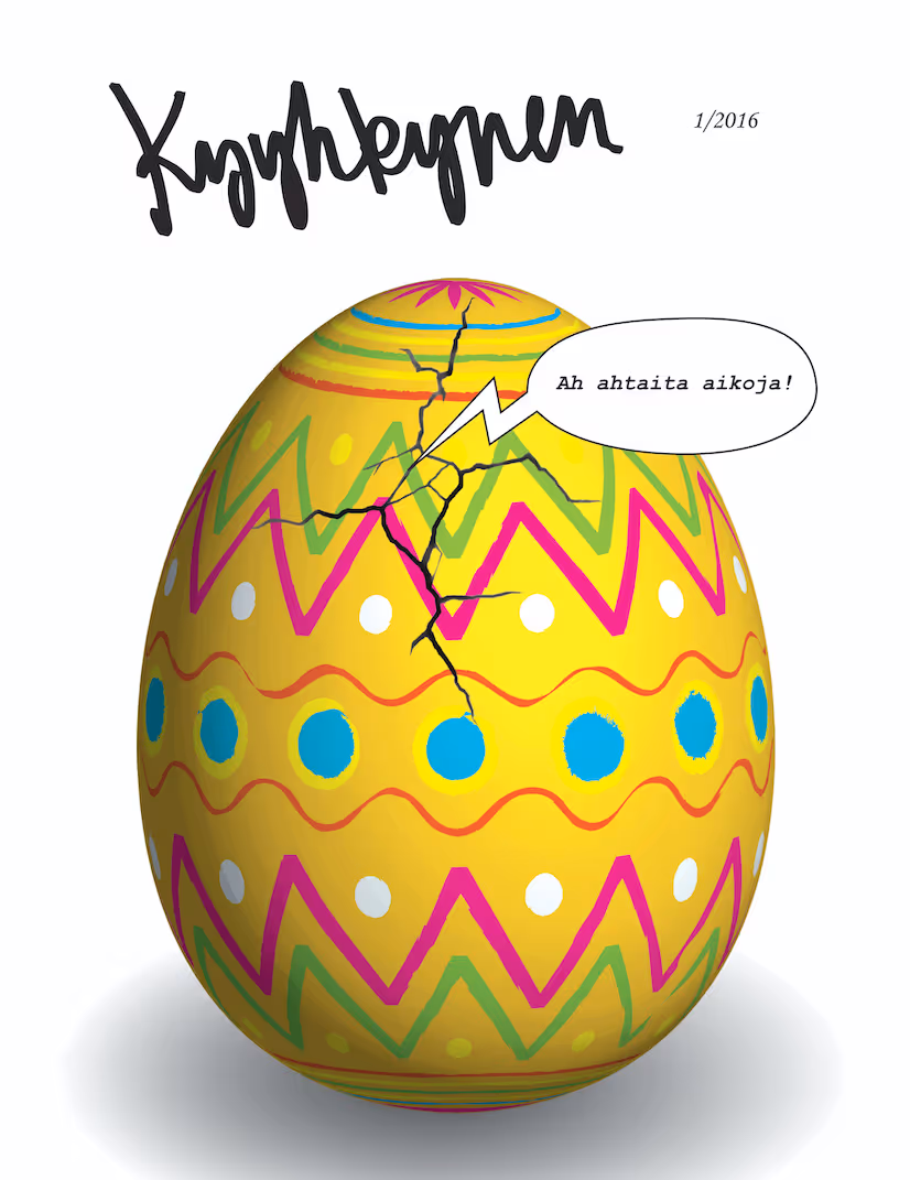 An image of a project in the graphic design portfolio: a magazine cover.