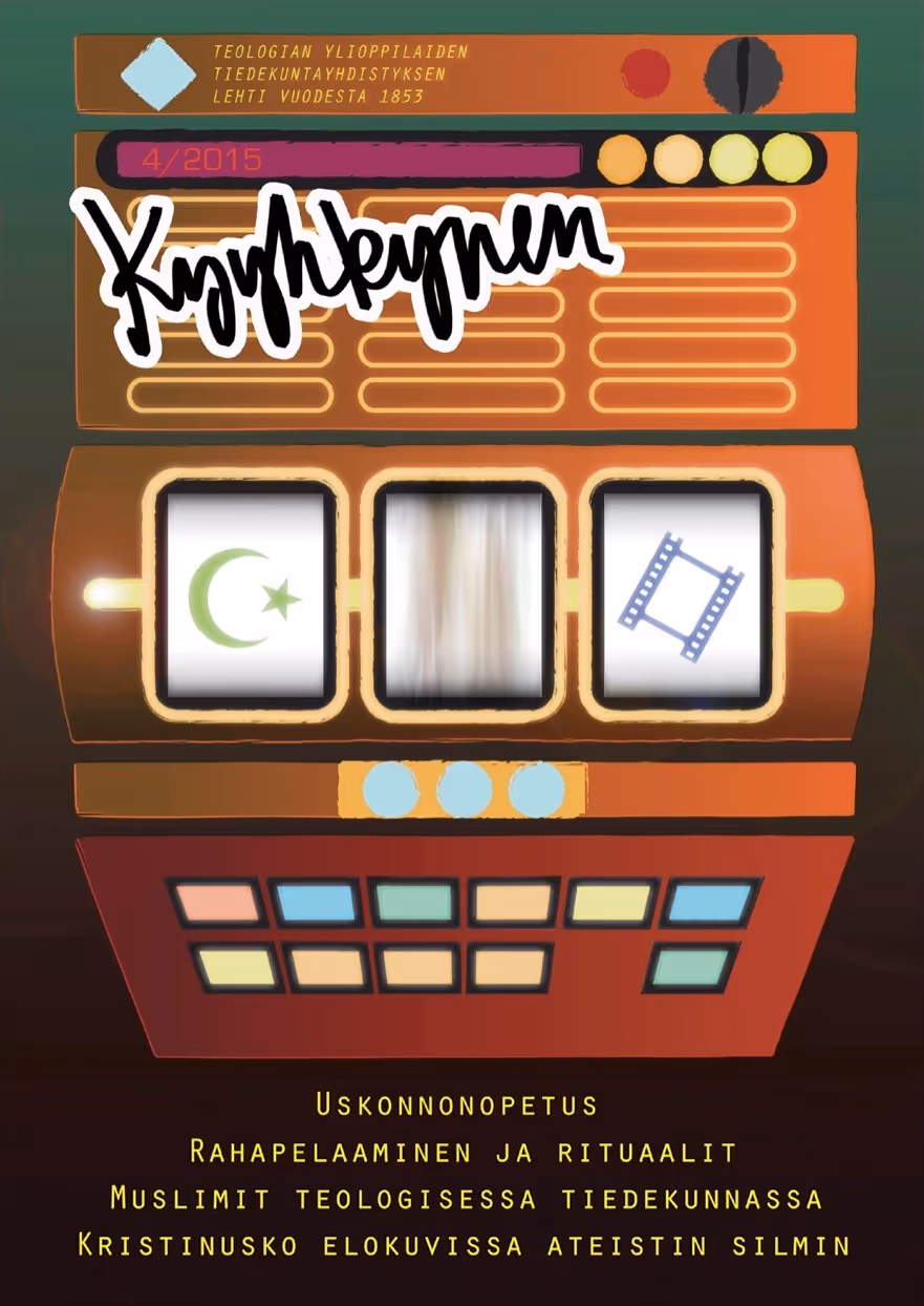An image of a project in the graphic design portfolio: a magazine cover.