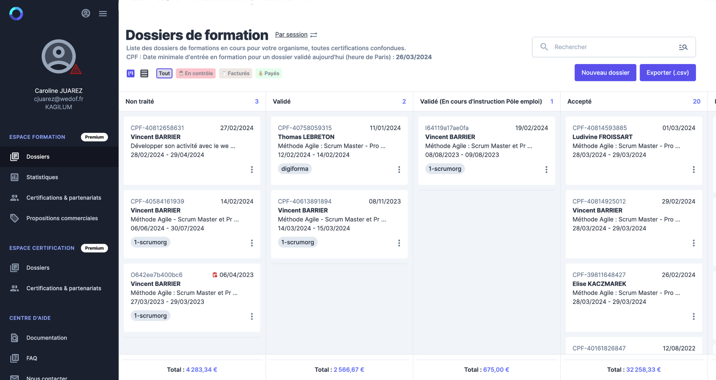 image dossier de formation