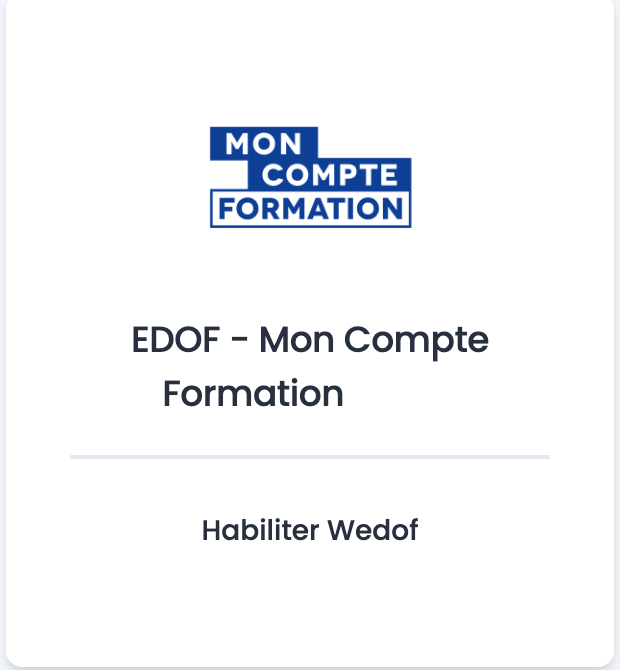 Interface Wedof - Synchronisation EDOF en temps réel