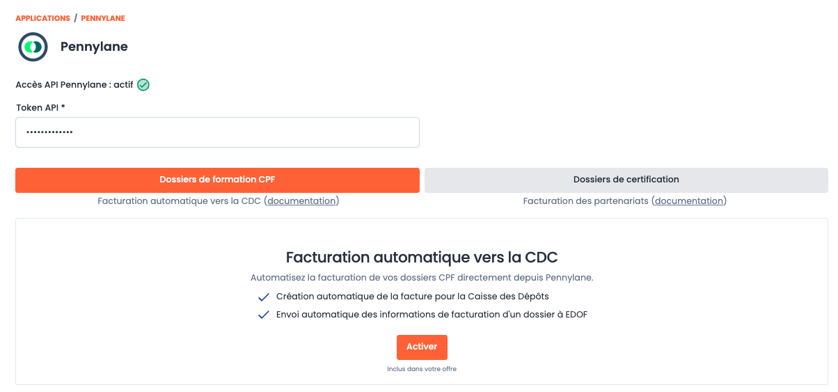Facturation automatique Pennylane - CertiPlace