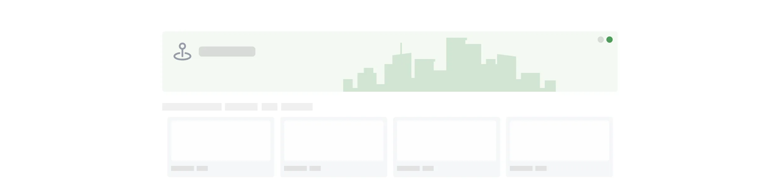 Minimalist interface with subtle elements - A light-colored rectangular interface on a dark background, featuring minimal visual elements or placeholders. 