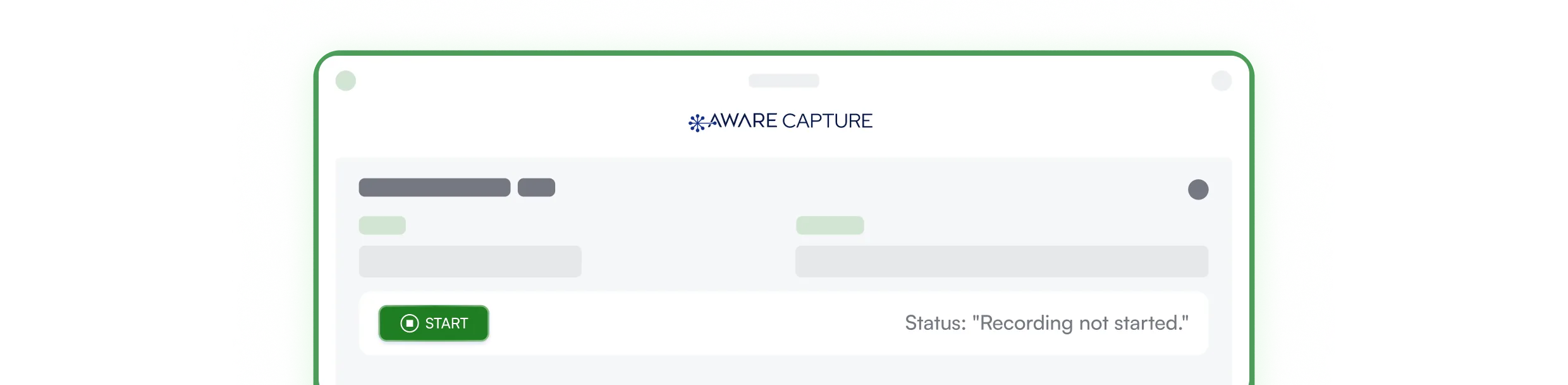 Meeting interface with participant list - A compact interface showing meeting details with a participant list and what appears to be a recording or session management panel. 