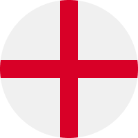 English flag - White flag with a red cross (St. George's Cross)