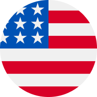 American flag - Stars and stripes with thirteen alternating red and white horizontal stripes and a blue canton containing white stars