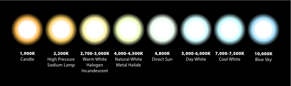 Kelvin Colour Temperature Chart
