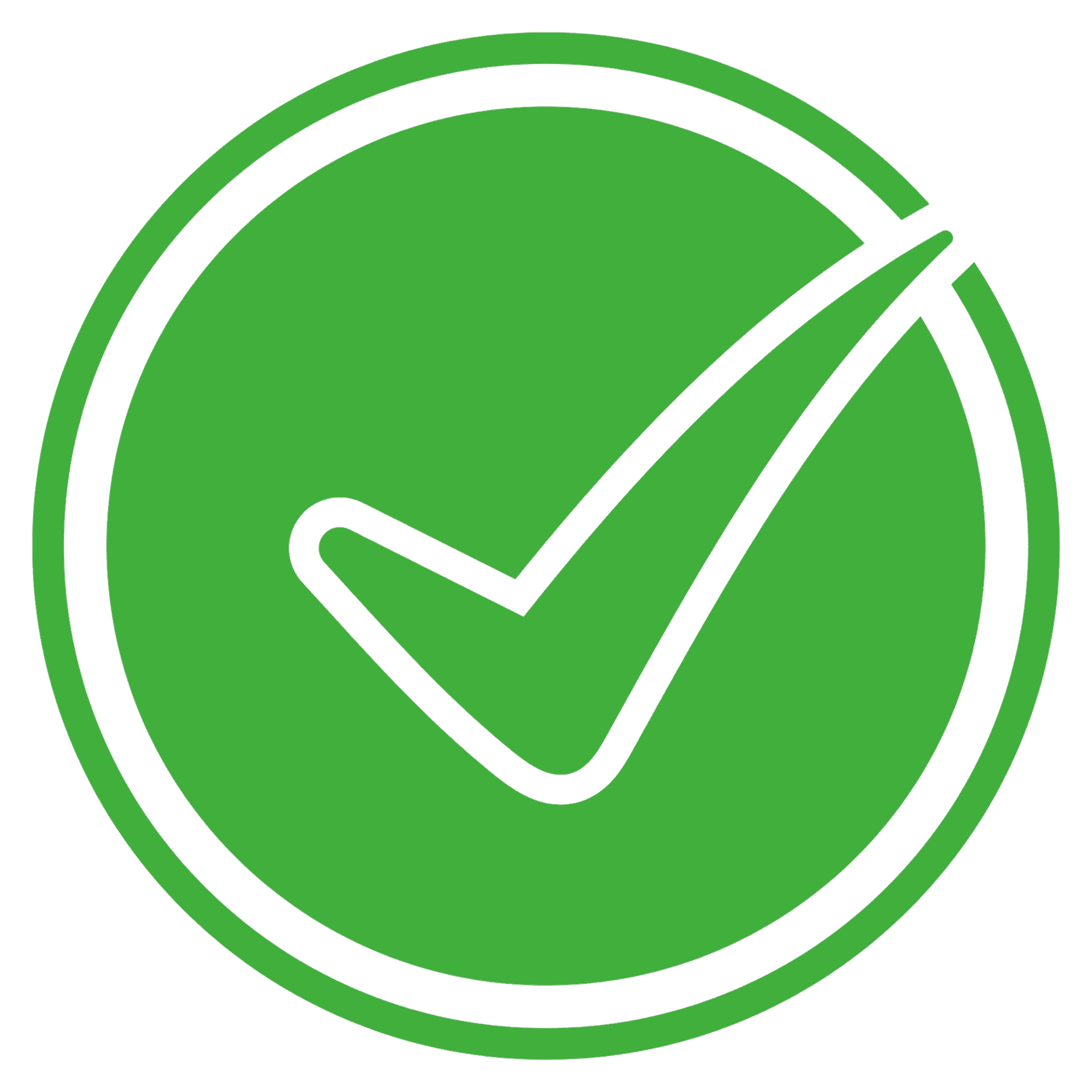 A green check icon.