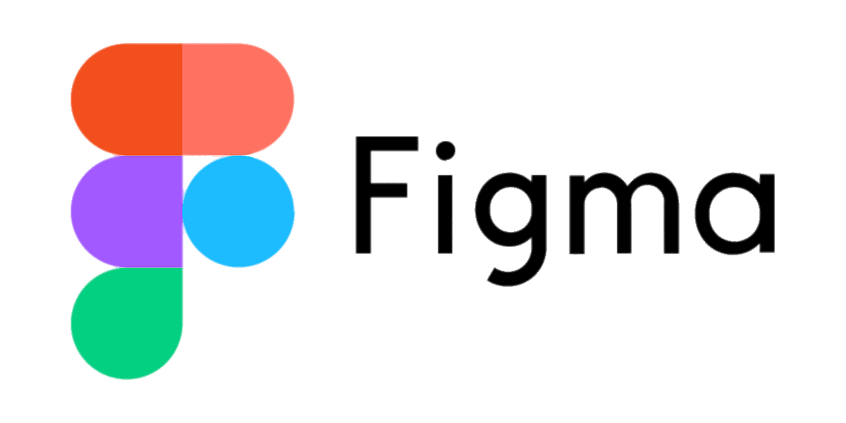 Figma logo with stylized letter F composed of five colorful shapes in red, purple, blue, and green, next to the black text 'Figma'.