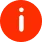 White lowercase letter i inside a red octagon icon.