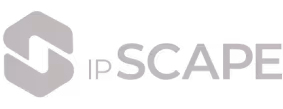 IP SCAPE company logo featuring a stylized geometric symbol next to the text 'IP SCAPE'.