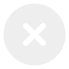 White circular cancel or close icon with an 'X' shape in the center.