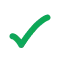 Green check mark icon.