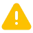 Yellow triangular warning sign with an exclamation mark in the center.