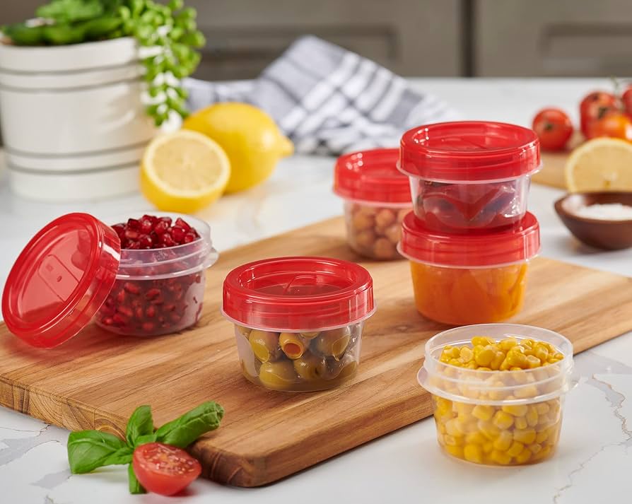 contenants de plastique