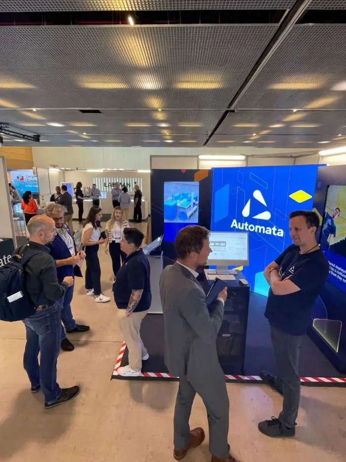 Team Automata's stand at SLAS Europe 2024.