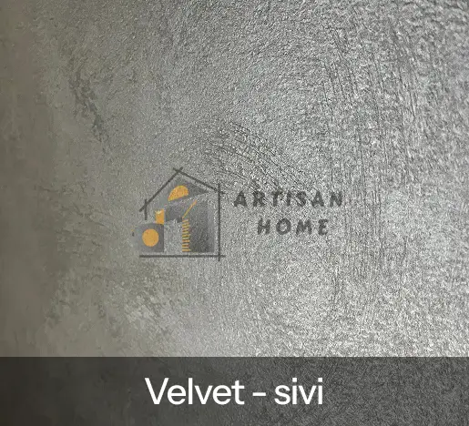 Dekorativne tehnike Artisan Home Becej Velvet sivi