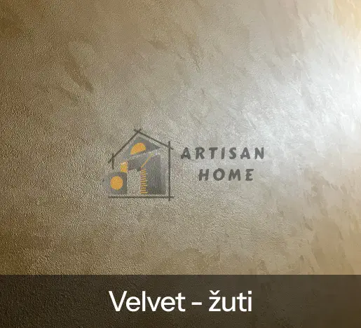 Dekorativne tehnike Artisan Home Becej Velvet zuti