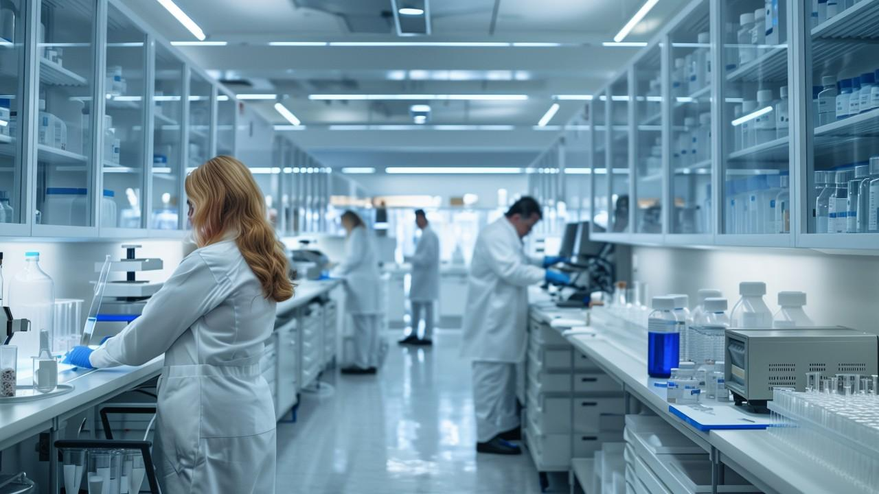 A group of people in white coats in a laboratoryAI-generated content may be incorrect.