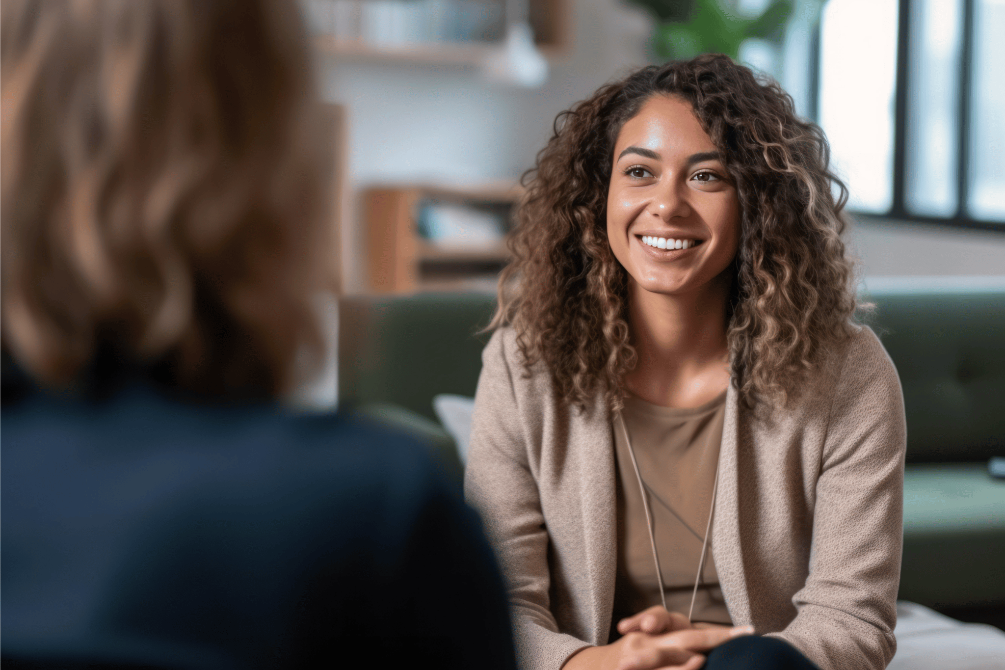 Woman in a therapy session 