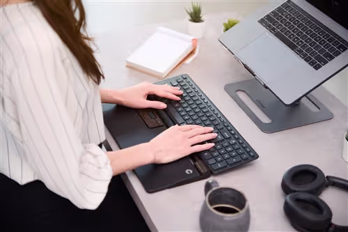 RollerMouse Pro paired with low-profile Balance Keyboard