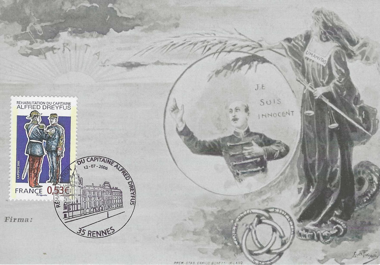 Dreyfus France Postcard with Stamp 2006 A.jpeg